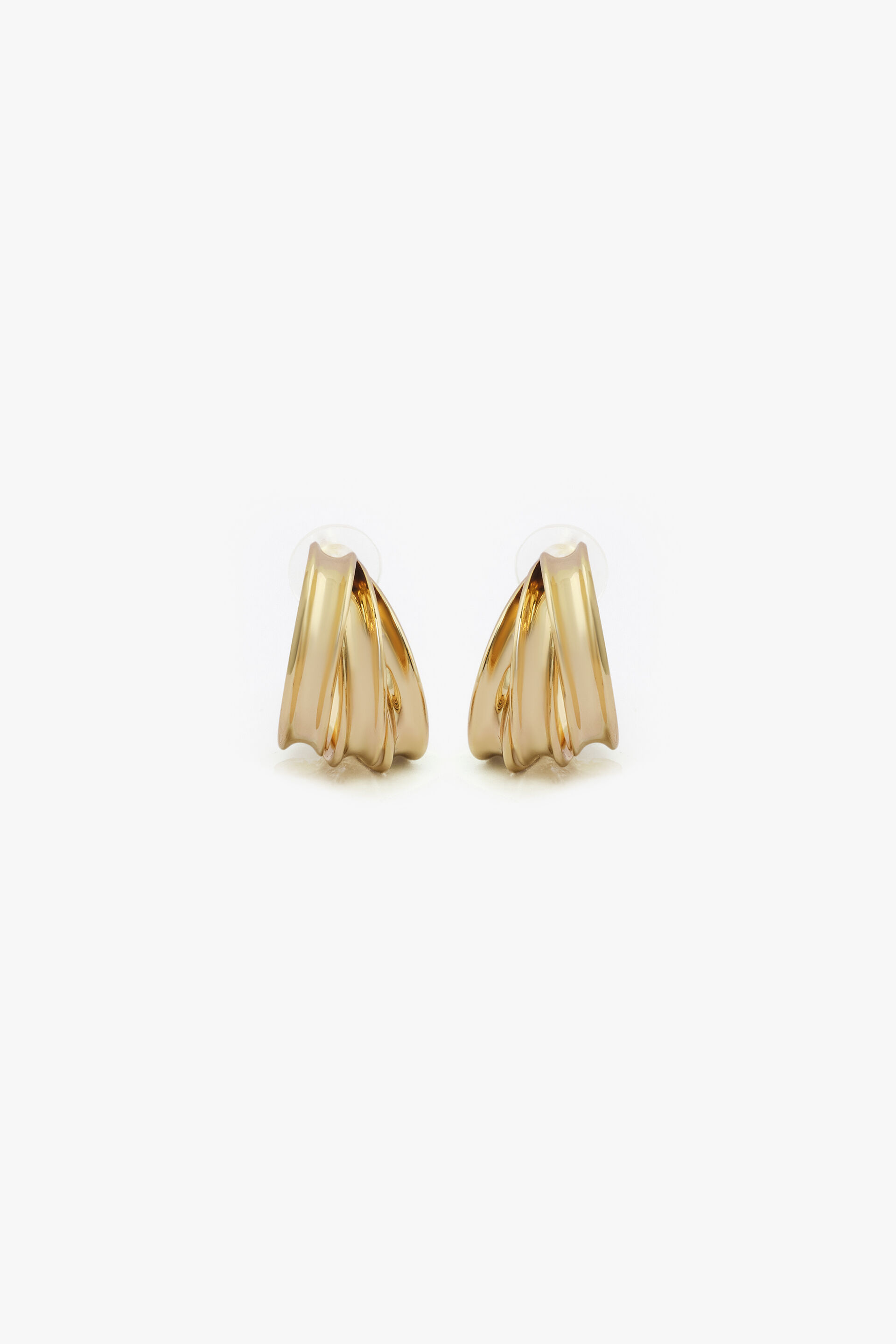 Gold Multi Layer Hoops, , image 3